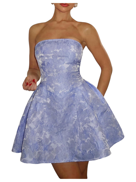 Women's Homecoming Dress Corset Lace Up Short Bridal Engagement Dress Cocktail Party Gowns