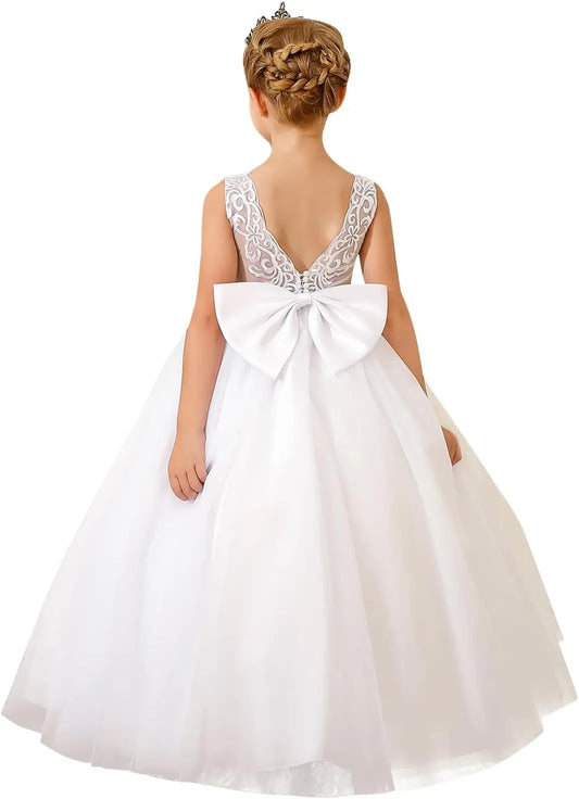 Flower Girl Dress for Wedding First Communion Dresses Puffy Tulle Kids Pageant Ball Gowns princess dress flower girl gown