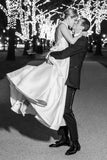 White Halter A-line Satin Wedding Dress with Buttons
