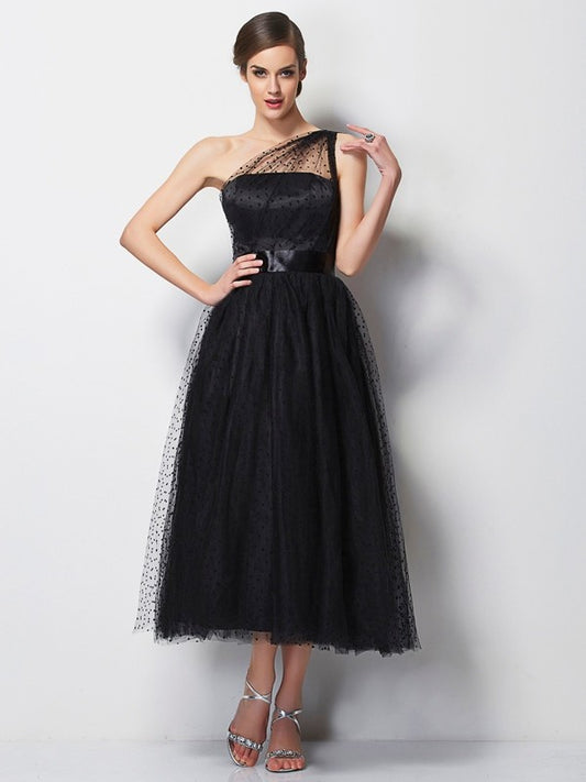 Vestido de dama de honor de satén tipo seda, corto, sin mangas, con pliegues, corte princesa, un hombro, para invitada de boda