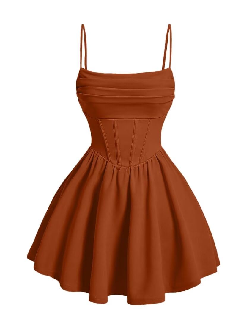 Kingbridal Gowns Spaghetti Straps Chiffon Homecoming Dresses for Teens Short Prom Dress Ruched A-Line Formal Cocktail Party Gowns