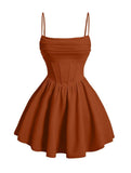 Kingbridal Gowns Spaghetti Straps Chiffon Homecoming Dresses for Teens Short Prom Dress Ruched A-Line Formal Cocktail Party Gowns