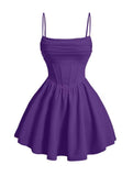 Kingbridal Gowns Spaghetti Straps Chiffon Homecoming Dresses for Teens Short Prom Dress Ruched A-Line Formal Cocktail Party Gowns