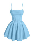 Kingbridal Gowns Spaghetti Straps Chiffon Homecoming Dresses for Teens Short Prom Dress Ruched A-Line Formal Cocktail Party Gowns