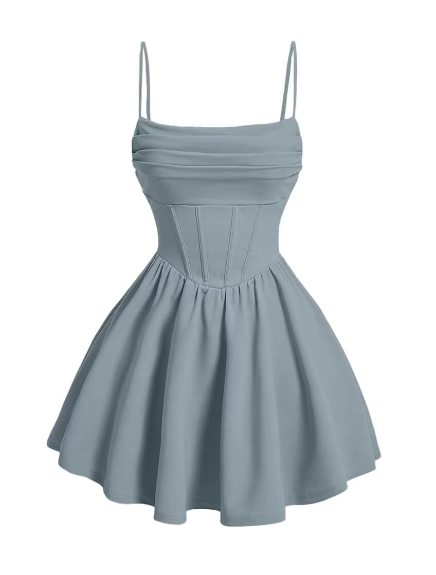 Kingbridal Gowns Spaghetti Straps Chiffon Homecoming Dresses for Teens Short Prom Dress Ruched A-Line Formal Cocktail Party Gowns