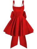 Spaghetti Strap Ruffle Homecoming Dresses Short 2026 Pleated Mini Party Cocktail Prom Gowns
