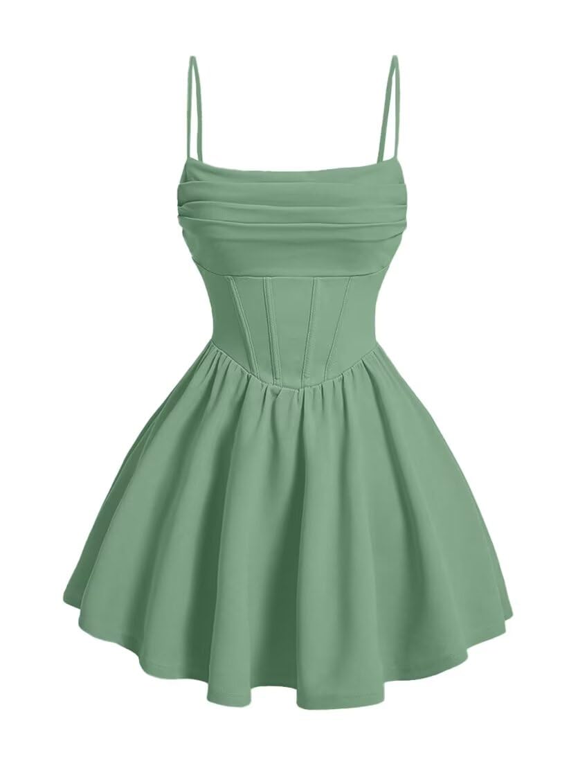 Kingbridal Gowns Spaghetti Straps Chiffon Homecoming Dresses for Teens Short Prom Dress Ruched A-Line Formal Cocktail Party Gowns