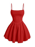 Kingbridal Gowns Spaghetti Straps Chiffon Homecoming Dresses for Teens Short Prom Dress Ruched A-Line Formal Cocktail Party Gowns