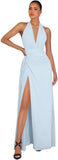 Chiffon Bridesmaid Dresses for Women Long Halter A-line Formal Dress with Slit 2026 Pleated Evening Party Gowns