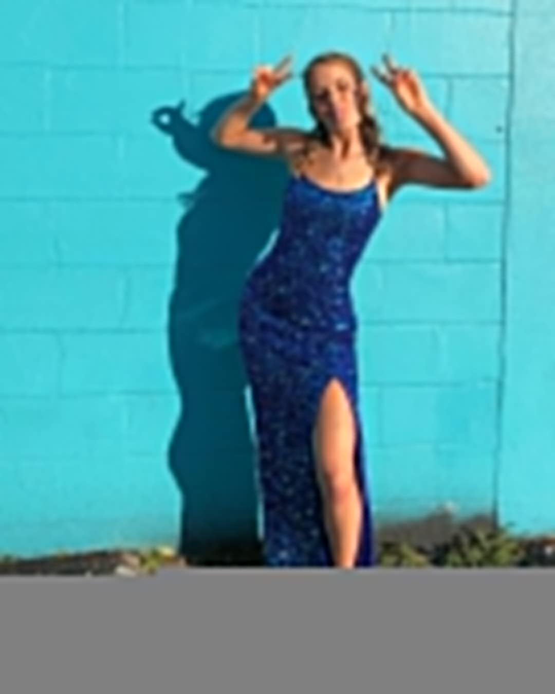 Women's Sequin Mermaid Prom Dresses with Slit Glitter Criss-Cross Long Formal Evening Gowns
