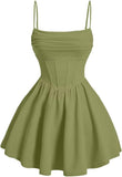 Kingbridal Gowns Spaghetti Straps Chiffon Homecoming Dresses for Teens Short Prom Dress Ruched A-Line Formal Cocktail Party Gowns