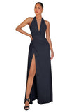Chiffon Bridesmaid Dresses for Women Long Halter A-line Formal Dress with Slit 2026 Pleated Evening Party Gowns