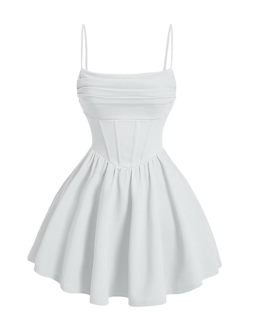 Kingbridal Gowns Spaghetti Straps Chiffon Homecoming Dresses for Teens Short Prom Dress Ruched A-Line Formal Cocktail Party Gowns