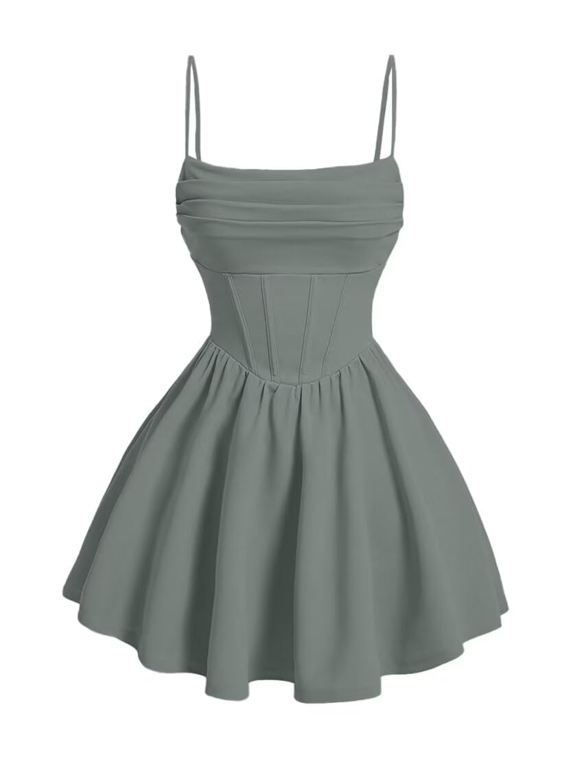 Kingbridal Gowns Spaghetti Straps Chiffon Homecoming Dresses for Teens Short Prom Dress Ruched A-Line Formal Cocktail Party Gowns