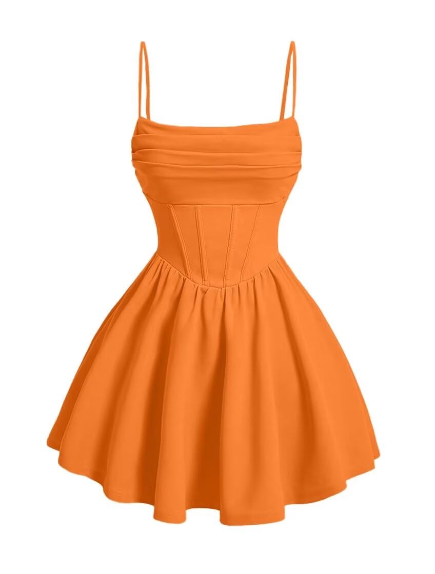 Kingbridal Gowns Spaghetti Straps Chiffon Homecoming Dresses for Teens Short Prom Dress Ruched A-Line Formal Cocktail Party Gowns