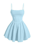 Kingbridal Gowns Spaghetti Straps Chiffon Homecoming Dresses for Teens Short Prom Dress Ruched A-Line Formal Cocktail Party Gowns