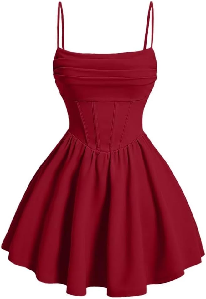 Kingbridal Gowns Spaghetti Straps Chiffon Homecoming Dresses for Teens Short Prom Dress Ruched A-Line Formal Cocktail Party Gowns