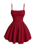 Kingbridal Gowns Spaghetti Straps Chiffon Homecoming Dresses for Teens Short Prom Dress Ruched A-Line Formal Cocktail Party Gowns