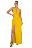 Chiffon Bridesmaid Dresses for Women Long Halter A-line Formal Dress with Slit 2026 Pleated Evening Party Gowns