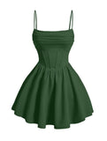 Kingbridal Gowns Spaghetti Straps Chiffon Homecoming Dresses for Teens Short Prom Dress Ruched A-Line Formal Cocktail Party Gowns