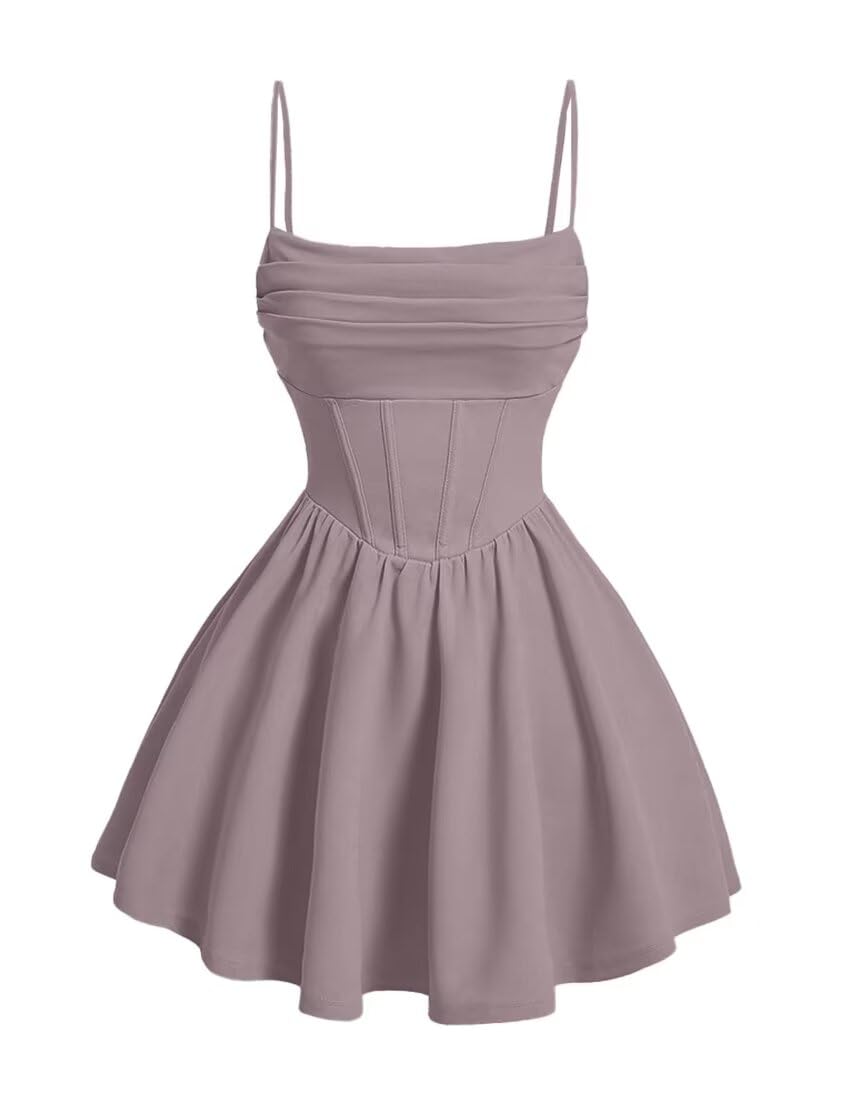 Kingbridal Gowns Spaghetti Straps Chiffon Homecoming Dresses for Teens Short Prom Dress Ruched A-Line Formal Cocktail Party Gowns