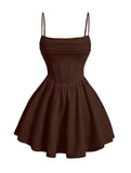 Kingbridal Gowns Spaghetti Straps Chiffon Homecoming Dresses for Teens Short Prom Dress Ruched A-Line Formal Cocktail Party Gowns