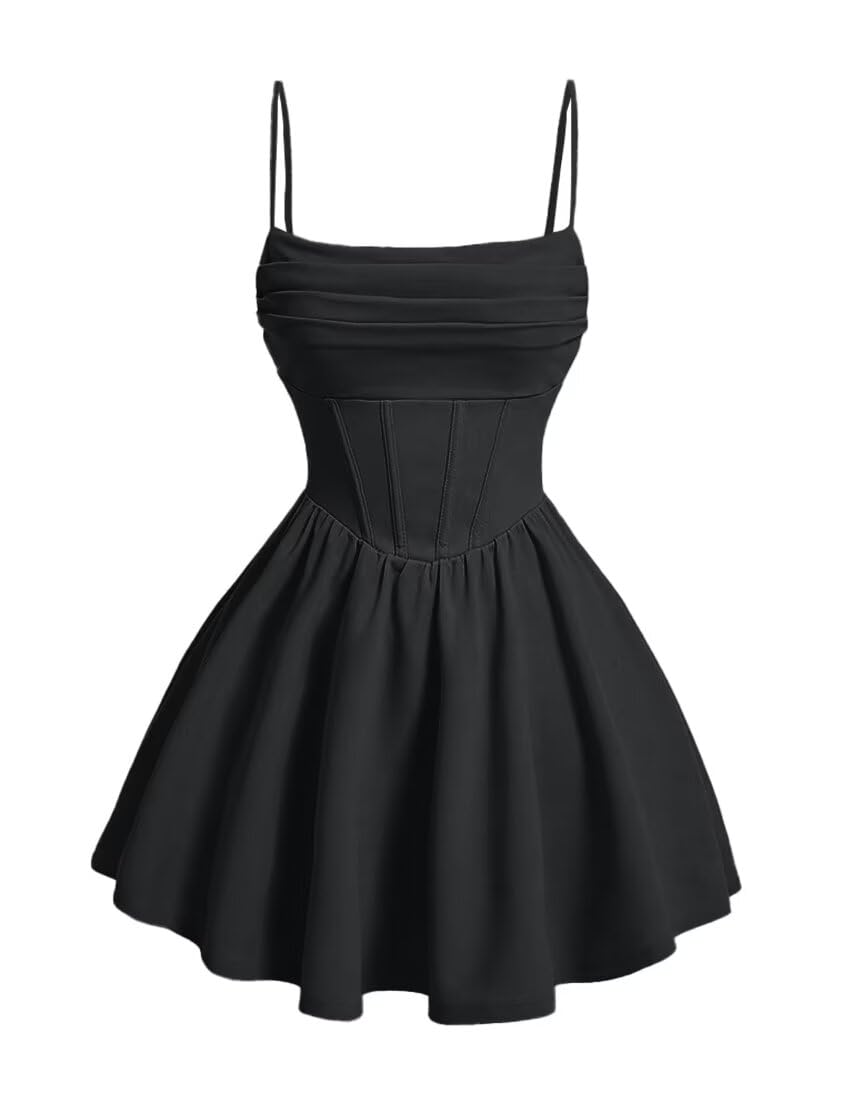 Kingbridal Gowns Spaghetti Straps Chiffon Homecoming Dresses for Teens Short Prom Dress Ruched A-Line Formal Cocktail Party Gowns