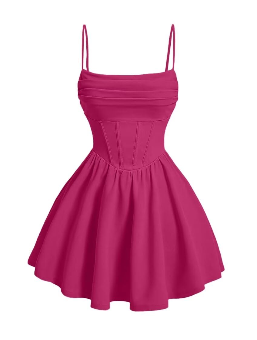 Kingbridal Gowns Spaghetti Straps Chiffon Homecoming Dresses for Teens Short Prom Dress Ruched A-Line Formal Cocktail Party Gowns