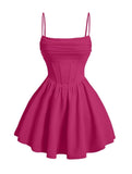 Kingbridal Gowns Spaghetti Straps Chiffon Homecoming Dresses for Teens Short Prom Dress Ruched A-Line Formal Cocktail Party Gowns