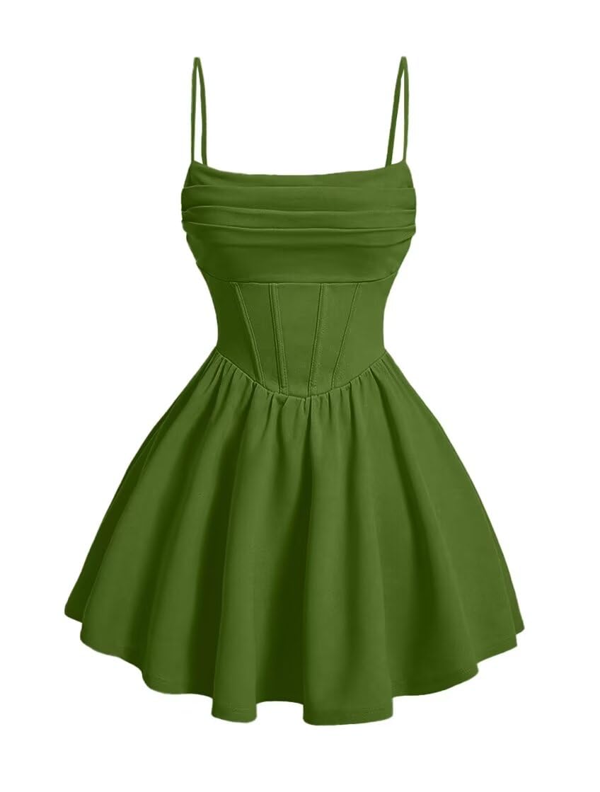 Kingbridal Gowns Spaghetti Straps Chiffon Homecoming Dresses for Teens Short Prom Dress Ruched A-Line Formal Cocktail Party Gowns