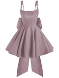 Spaghetti Strap Ruffle Homecoming Dresses Short 2026 Pleated Mini Party Cocktail Prom Gowns