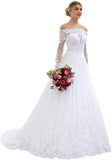 Women's Beach Wedding Dresses for Bride 2025 Long Lace Wedding Bridal Gowns