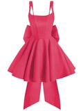 Spaghetti Strap Ruffle Homecoming Dresses Short 2026 Pleated Mini Party Cocktail Prom Gowns