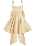 Spaghetti Strap Ruffle Homecoming Dresses Short 2026 Pleated Mini Party Cocktail Prom Gowns