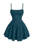 Kingbridal Gowns Spaghetti Straps Chiffon Homecoming Dresses for Teens Short Prom Dress Ruched A-Line Formal Cocktail Party Gowns