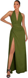 Chiffon Bridesmaid Dresses for Women Long Halter A-line Formal Dress with Slit 2026 Pleated Evening Party Gowns