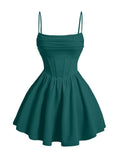 Kingbridal Gowns Spaghetti Straps Chiffon Homecoming Dresses for Teens Short Prom Dress Ruched A-Line Formal Cocktail Party Gowns