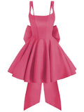 Spaghetti Strap Ruffle Homecoming Dresses Short 2026 Pleated Mini Party Cocktail Prom Gowns