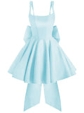 Spaghetti Strap Ruffle Homecoming Dresses Short 2026 Pleated Mini Party Cocktail Prom Gowns