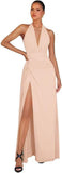 Chiffon Bridesmaid Dresses for Women Long Halter A-line Formal Dress with Slit 2026 Pleated Evening Party Gowns
