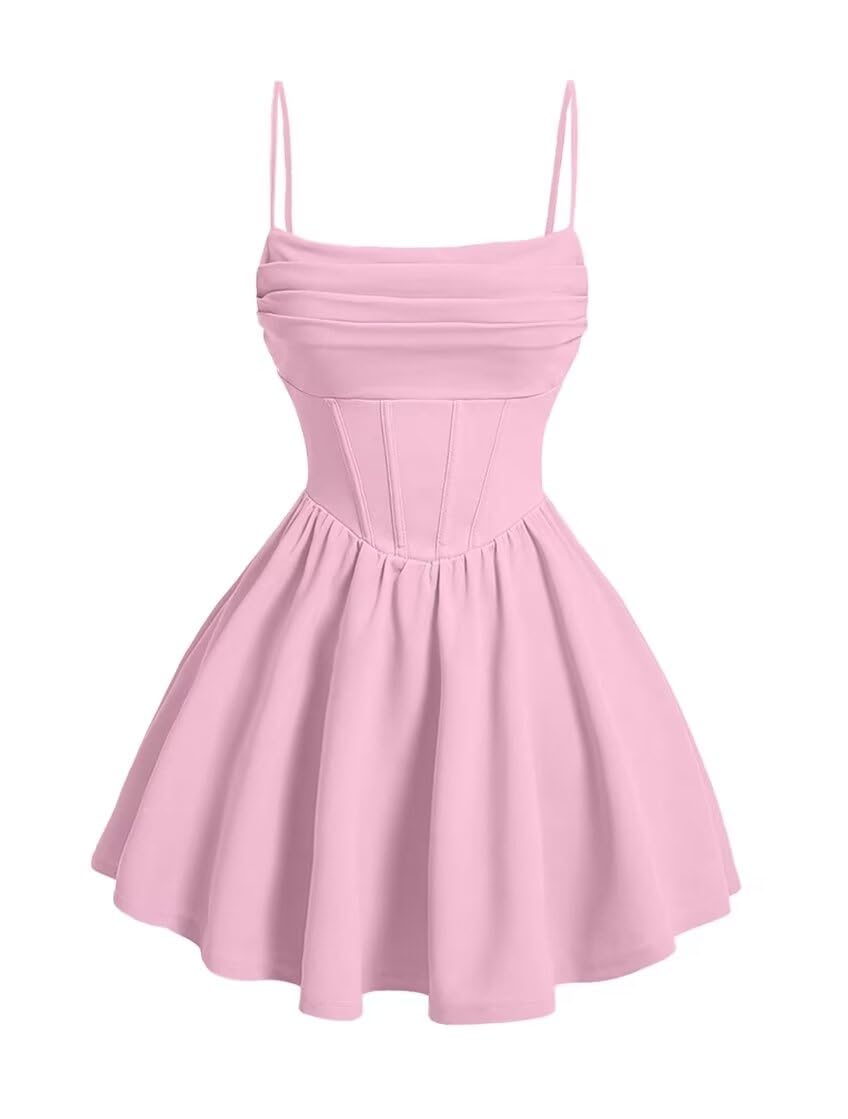 Kingbridal Gowns Spaghetti Straps Chiffon Homecoming Dresses for Teens Short Prom Dress Ruched A-Line Formal Cocktail Party Gowns