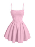 Kingbridal Gowns Spaghetti Straps Chiffon Homecoming Dresses for Teens Short Prom Dress Ruched A-Line Formal Cocktail Party Gowns