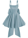 Spaghetti Strap Ruffle Homecoming Dresses Short 2026 Pleated Mini Party Cocktail Prom Gowns