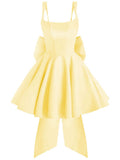 Spaghetti Strap Ruffle Homecoming Dresses Short 2026 Pleated Mini Party Cocktail Prom Gowns