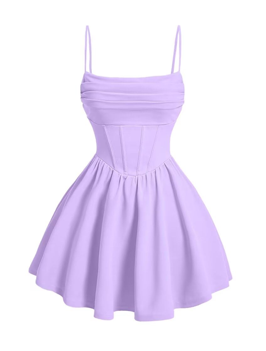 Kingbridal Gowns Spaghetti Straps Chiffon Homecoming Dresses for Teens Short Prom Dress Ruched A-Line Formal Cocktail Party Gowns