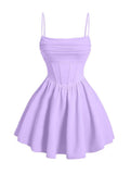 Kingbridal Gowns Spaghetti Straps Chiffon Homecoming Dresses for Teens Short Prom Dress Ruched A-Line Formal Cocktail Party Gowns