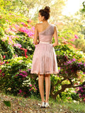 A-Linie/Princess-Linie One-Shoulder-Träger Falten Ärmellos Kurz Seide wie Satin Brautjungfernkleider Homecoming-Kleid