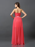 A-Line/Princess Sweetheart Sleeveless High Low Chiffon Bridesmaid Dresses Prom Dress