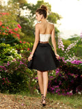 A-Linie/Princess-Linie Herzausschnitt Schärpe/Band/Gürtel Falten Ärmellos Kurz Satin Brautjungfernkleider Homecoming Cocktailkleid