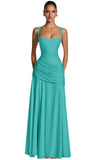 Kingbridal Spaghetti Straps Chiffon Bridesmaid Dresses for Women A-Line Formal Dress